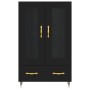 Aparador alto madera de ingeniería negro 69,5x31x115 cm de , Aparadores - Ref: Foro24-828277, Precio: 109,29 €, Descuento: -5%%