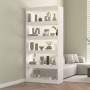 Estantería/divisor de espacios madera pino blanco 80x30x167,4cm de , Librerías y estanterías - Ref: Foro24-808199, Precio: 10...