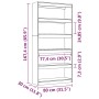 Estantería/divisor de espacios madera pino blanco 80x30x167,4cm de , Librerías y estanterías - Ref: Foro24-808199, Precio: 10...