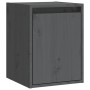 Armario de pared de madera maciza de pino gris 30x30x40 cm de , Estantes y estanterías - Ref: Foro24-813479, Precio: 27,62 €,...