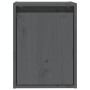 Armario de pared de madera maciza de pino gris 30x30x40 cm de , Estantes y estanterías - Ref: Foro24-813479, Precio: 27,62 €,...