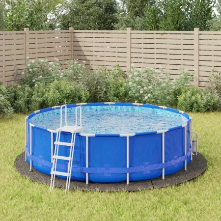 Tapiz de suelo piscina geotextil de poliéster gris claro Ø396cm de , Cubiertas para piscina - Ref: Foro24-94218, Precio: 35,1...