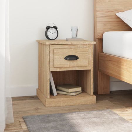 Mesita de noche madera contrachapada roble Sonoma 39x39x47,5 cm | Foro24.es | Tu tienda online para hogar, jardín y más Foro24.es