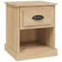 Mesita de noche madera contrachapada roble Sonoma 39x39x47,5 cm | Foro24.es | Tu tienda online para hogar, jardín y más Foro24.es