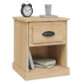 Mesita de noche madera contrachapada roble Sonoma 39x39x47,5 cm | Foro24.es | Tu tienda online para hogar, jardín y más Foro24.es
