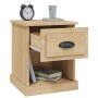 Mesita de noche madera contrachapada roble Sonoma 39x39x47,5 cm | Foro24.es | Tu tienda online para hogar, jardín y más Foro24.es