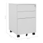 Armario archivador acero gris claro 39x45x60 cm | Foro24.es | Tu tienda online para hogar, jardín y más Foro24.es