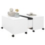 Mesa de centro madera contrachapada blanco 75x75x38 cm de , Mesas de centro - Ref: Foro24-806867, Precio: 74,39 €, Descuento:...