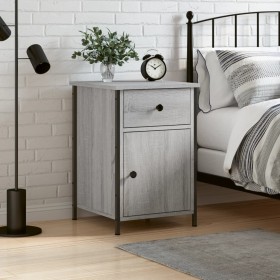 Comprar Mesita de noche madera contrachapada gris