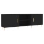 Mueble para TV madera de ingeniería negro 150x30x50 cm de , Muebles TV - Ref: Foro24-829085, Precio: 112,74 €, Descuento: %