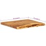 Encimera para armario tocador madera maciza acacia 58x52x3,8 cm de , Accesorios de lavabo - Ref: Foro24-286318, Precio: 81,80...