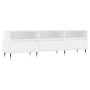 Mueble de TV madera contrachapada blanco brillo 150x30x44,5 cm de , Muebles TV - Ref: Foro24-831262, Precio: 103,21 €, Descue...