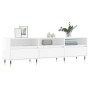 Mueble de TV madera contrachapada blanco brillo 150x30x44,5 cm de , Muebles TV - Ref: Foro24-831262, Precio: 103,21 €, Descue...