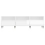 Mueble de TV madera contrachapada blanco brillo 150x30x44,5 cm de , Muebles TV - Ref: Foro24-831262, Precio: 103,21 €, Descue...