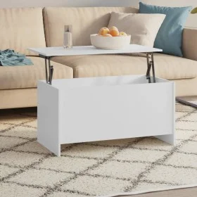 Mesa de centro madera contrachapada blanco 102x55,5x52,5 cm de vidaXL, Mesas de centro - Ref: Foro24-809665, Precio: 57,41 €,...