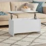 Mesa de centro madera contrachapada blanco 102x55,5x52,5 cm de vidaXL, Mesas de centro - Ref: Foro24-809665, Precio: 57,41 €,...