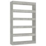 Estantería/divisor de espacios gris hormigón 100x30x166 cm | Foro24.es | Tu tienda online para hogar, jardín y más Foro24.es