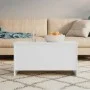 Mesa de centro madera contrachapada blanco 102x55,5x52,5 cm de vidaXL, Mesas de centro - Ref: Foro24-809665, Precio: 57,41 €,...