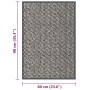 Felpudo de nudo marrón claro 60x60 cm de , Felpudos - Ref: Foro24-326944, Precio: 27,76 €, Descuento: -5%%