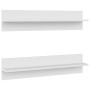 Estante de pared 2 uds madera contrachapada blanco 80x11,5x18cm de , Estantes y estanterías - Ref: Foro24-807333, Precio: 23,...