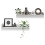 Estante de pared 2 uds madera contrachapada blanco 80x11,5x18cm de , Estantes y estanterías - Ref: Foro24-807333, Precio: 23,...