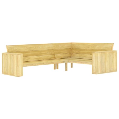 Banco de jardín de madera de pino impregnada 239 cm de , Bancos de jardín - Ref: Foro24-49038, Precio: 456,53 €, Descuento: %