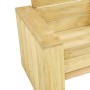 Banco de jardín de madera de pino impregnada 239 cm de , Bancos de jardín - Ref: Foro24-49038, Precio: 456,53 €, Descuento: %