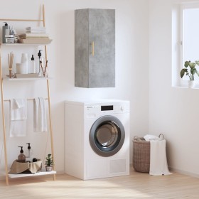Comprar Armario de pared gris hormigón 34,5x34x90