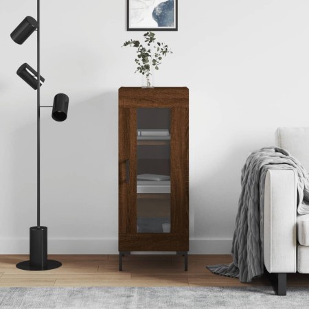 Aparador madera de ingeniería marrón roble 34,5x34x90 cm | Foro24.es | Tu tienda online para hogar, jardín y más Foro24.es