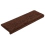 Alfombras de peldaños de escalera 15 uds marrón 65x21x4 cm de , Alfombrillas para escalones - Ref: Foro24-134578, Precio: 93,...