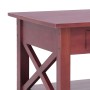Mesa de centro de madera maciza de caoba marrón 100x55x46 cm de , Mesas de centro - Ref: Foro24-283837, Precio: 239,92 €, Des...