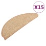 Alfombrilla autoadhesiva escalera 15 uds marrón claro 65x21x4cm de , Alfombrillas para escalones - Ref: Foro24-326904, Precio...