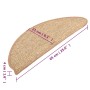 Alfombrilla autoadhesiva escalera 15 uds marrón claro 65x21x4cm de , Alfombrillas para escalones - Ref: Foro24-326904, Precio...