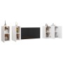Muebles de salón 4 uds madera ingeniería blanco 30,5x30x60 cm de , Muebles TV - Ref: Foro24-3078740, Precio: 132,11 €, Descue...