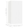 Muebles de salón 4 uds madera ingeniería blanco 30,5x30x60 cm de , Muebles TV - Ref: Foro24-3078740, Precio: 132,11 €, Descue...