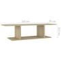 Mueble de TV de pared roble Sonoma 103x30x26,5 cm de , Muebles TV - Ref: Foro24-806983, Precio: 33,41 €, Descuento: %