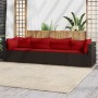 Set muebles de jardín 4 piezas y cojines ratán sintético marrón | Foro24.es | Tu tienda online para hogar, jardín y más Foro24.es