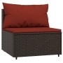Set muebles de jardín 4 piezas y cojines ratán sintético marrón | Foro24.es | Tu tienda online para hogar, jardín y más Foro24.es