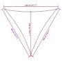 Toldo de vela triangular tela Oxford terracota 3,6x3,6x3,6 m de , Sombrillas - Ref: Foro24-42310, Precio: 30,92 €, Descuento: %