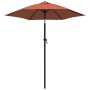 Sombrilla de aluminio color terracota 200x224 cm de , Sombrillas - Ref: Foro24-47209, Precio: 46,25 €, Descuento: %