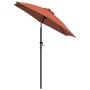 Sombrilla de aluminio color terracota 200x224 cm de , Sombrillas - Ref: Foro24-47209, Precio: 46,25 €, Descuento: %