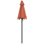 Sombrilla de aluminio color terracota 200x224 cm de , Sombrillas - Ref: Foro24-47209, Precio: 46,25 €, Descuento: %