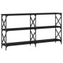Mesa consola madera de ingeniería negra 156x28x80,5 cm de , Mesas auxiliares - Ref: Foro24-835424, Precio: 80,63 €, Descuento...