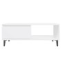 Mesa de centro madera contrachapada blanco 90x60x35 cm de , Mesas de centro - Ref: Foro24-806004, Precio: 68,29 €, Descuento: %