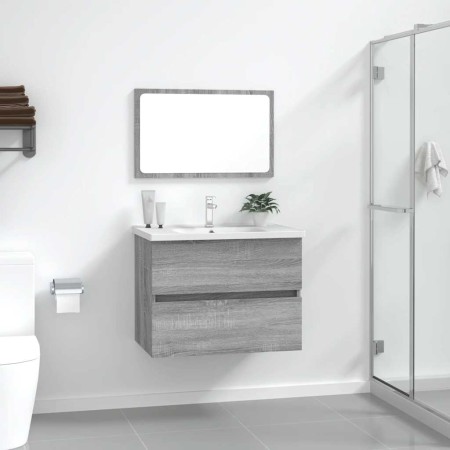 Set de muebles de baño 2 pzas madera contrachapada gris sonoma de , Muebles de baño - Ref: Foro24-815736, Precio: 75,69 €, De...