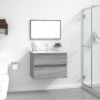 Set de muebles de baño 2 pzas madera contrachapada gris sonoma de , Muebles de baño - Ref: Foro24-815736, Precio: 75,69 €, De...