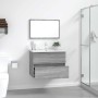 Set de muebles de baño 2 pzas madera contrachapada gris sonoma de , Muebles de baño - Ref: Foro24-815736, Precio: 75,69 €, De...