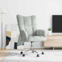 Sillón de relax de terciopelo gris claro en Sillones | Comprar online en Foru.es