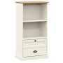 Librería VIGO madera maciza de pino blanco 60x35x114,5 cm de , Librerías y estanterías - Ref: Foro24-353185, Precio: 150,61 €...