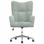 Sillón de relax de terciopelo gris claro en Sillones | Comprar online en Foru.es